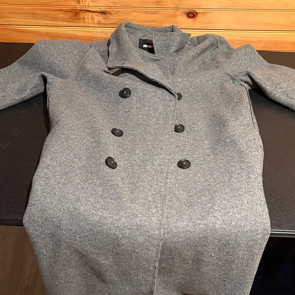 Fashion Nova Charcoal Pea Coat